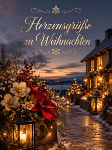 Herzensgrüße zu Weihnachten