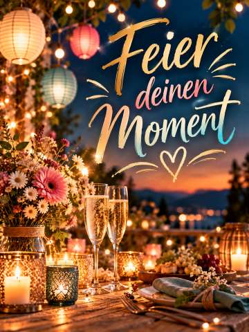 Feier deinen Moment