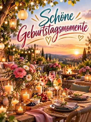 Schöne Geburtstagsmomente