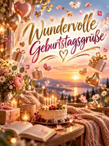 Wundervolle Geburtstagsgrüße