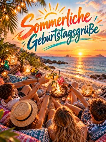 Sommerliche Geburtstagsgrüße