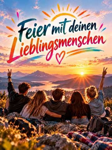 Feier mit deinen Lieblingsmenschen
