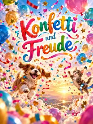 Konfetti und Freude