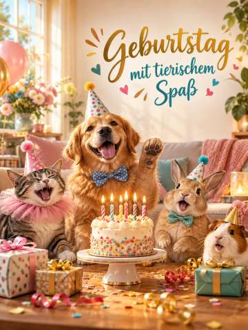 Geburtstag mit tierischem Spaß