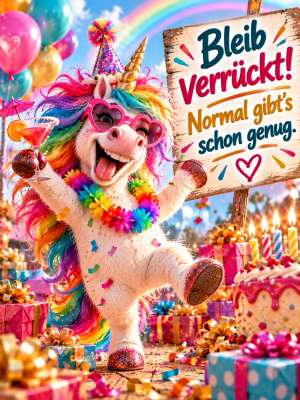 Verrücktes Einhorn