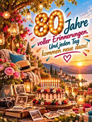 80 Jahre voller Erinnerungen