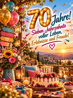 70 Jahre voller Freude