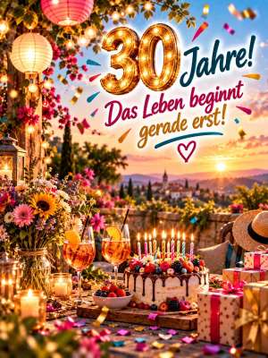 30 Jahre! Das Leben beginnt jetzt