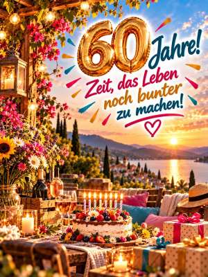 60 Jahre: Das Leben bunt feiern